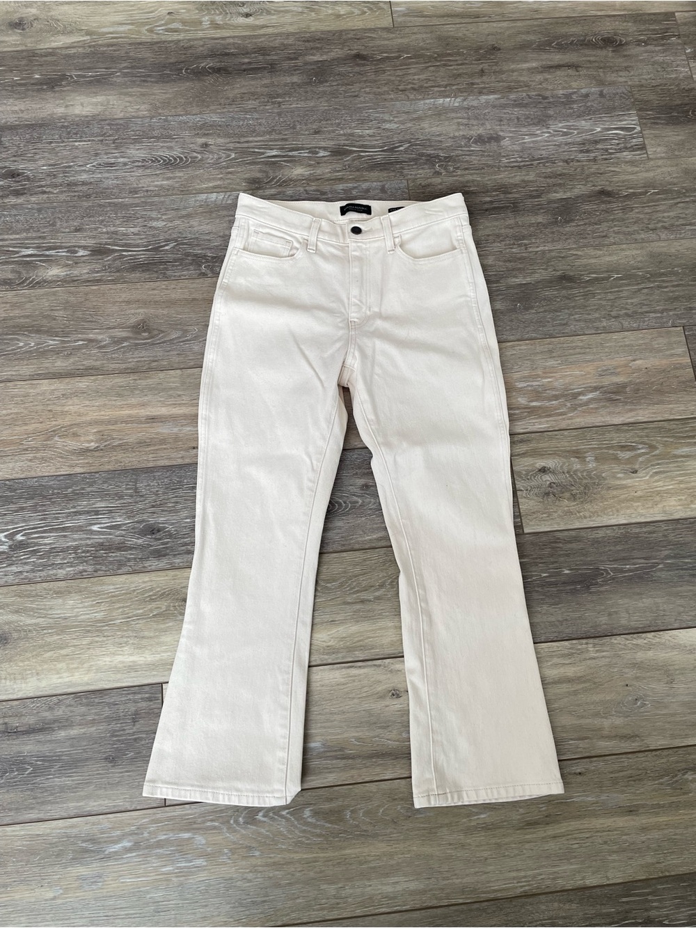 NWOT Banana Republic High-Rise Crop Boot Beige Jeans